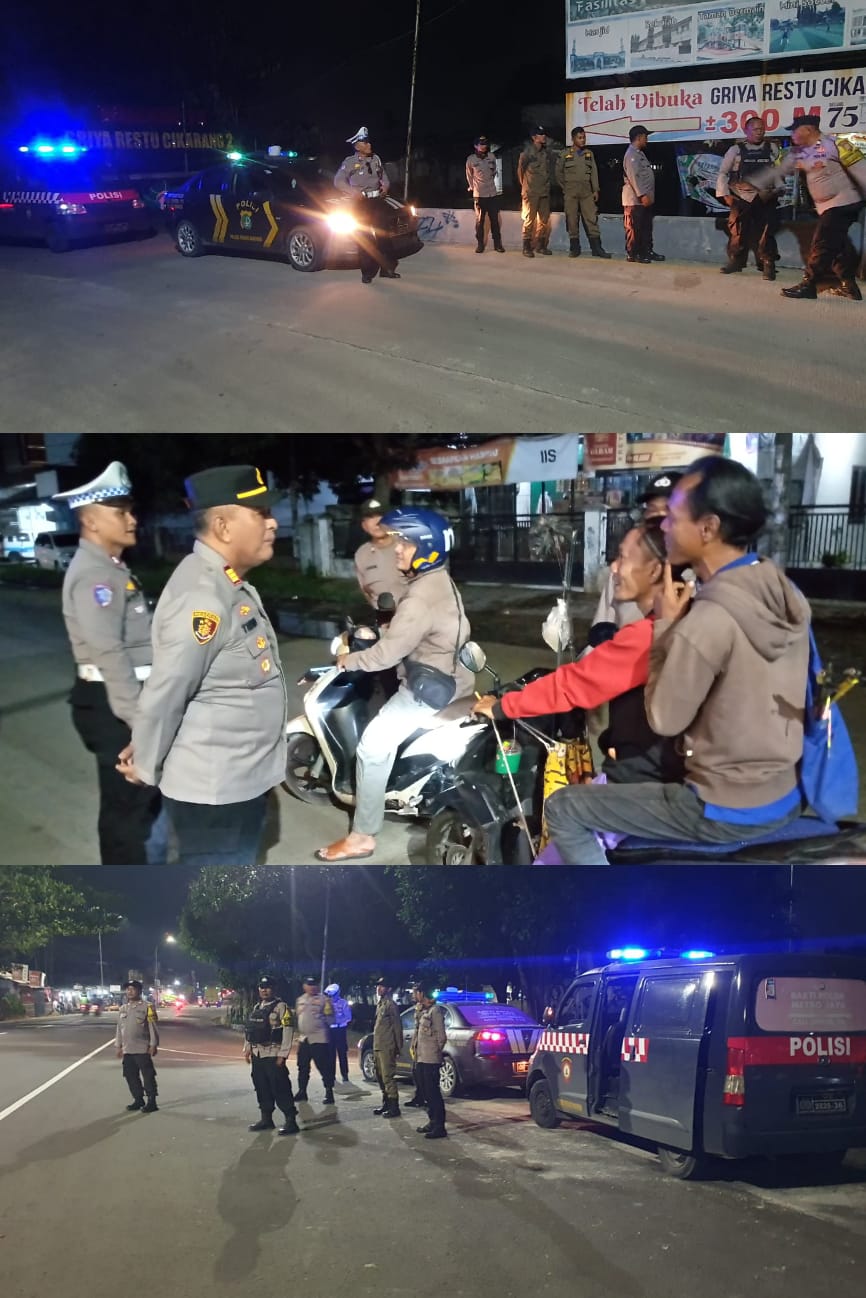 Polsek Kedung Waringin Gelar KRYD Operasi Kejahatan Jalanan