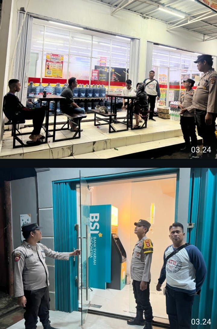 Polsek Talang Ubi Intensifkan KRYD,Objek Vital Perbankan dan Ritel Jadi Fokus Pengamanan