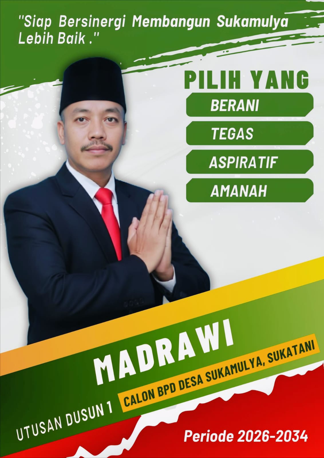 Madrawi Balon BPD Desa Sukamulya Siap Jadi Wadah Aspirasi Nyata, Bukan Sekadar Pelengkap