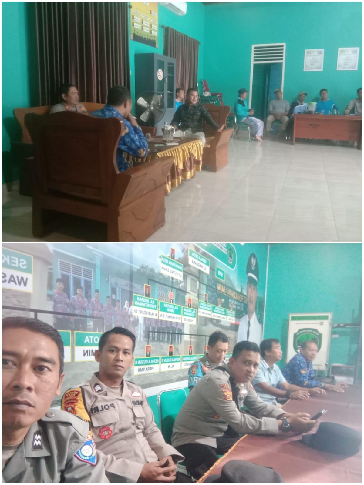 Polisi Bebusik di Karang Agung,Polres PALI Turun Langsung Dengar Keluhan Warga