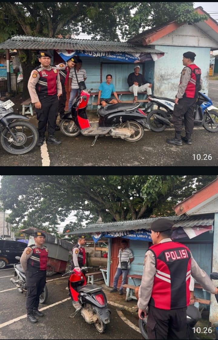 Polisi Bebusik di Terminal Pasar PALI, Sat Samapta Perkuat Dialog Kamtibmas dan Edukasi Rekrutmen Polri