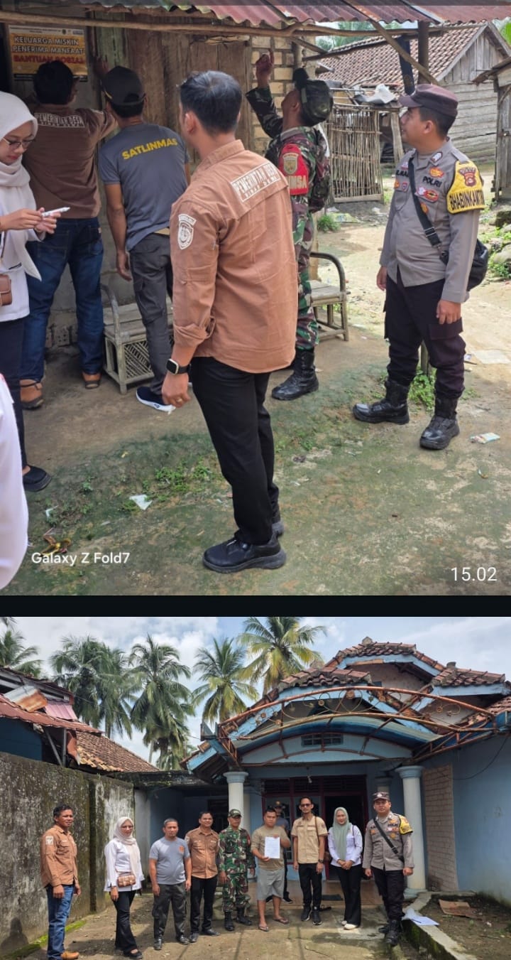 Polisi Kawal Verifikasi PKH di PALI, 3 Penerima Mundur Usai Penempelan Stiker