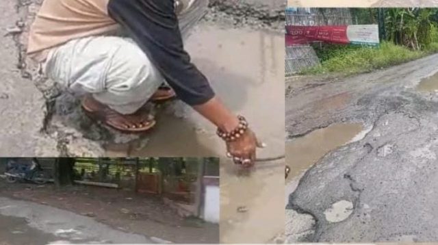 Jalan Raya Sukatani yang “Babak Belur” Mulai Disurvei Tim URC, Perbaikan Permanen Segera Menyusul