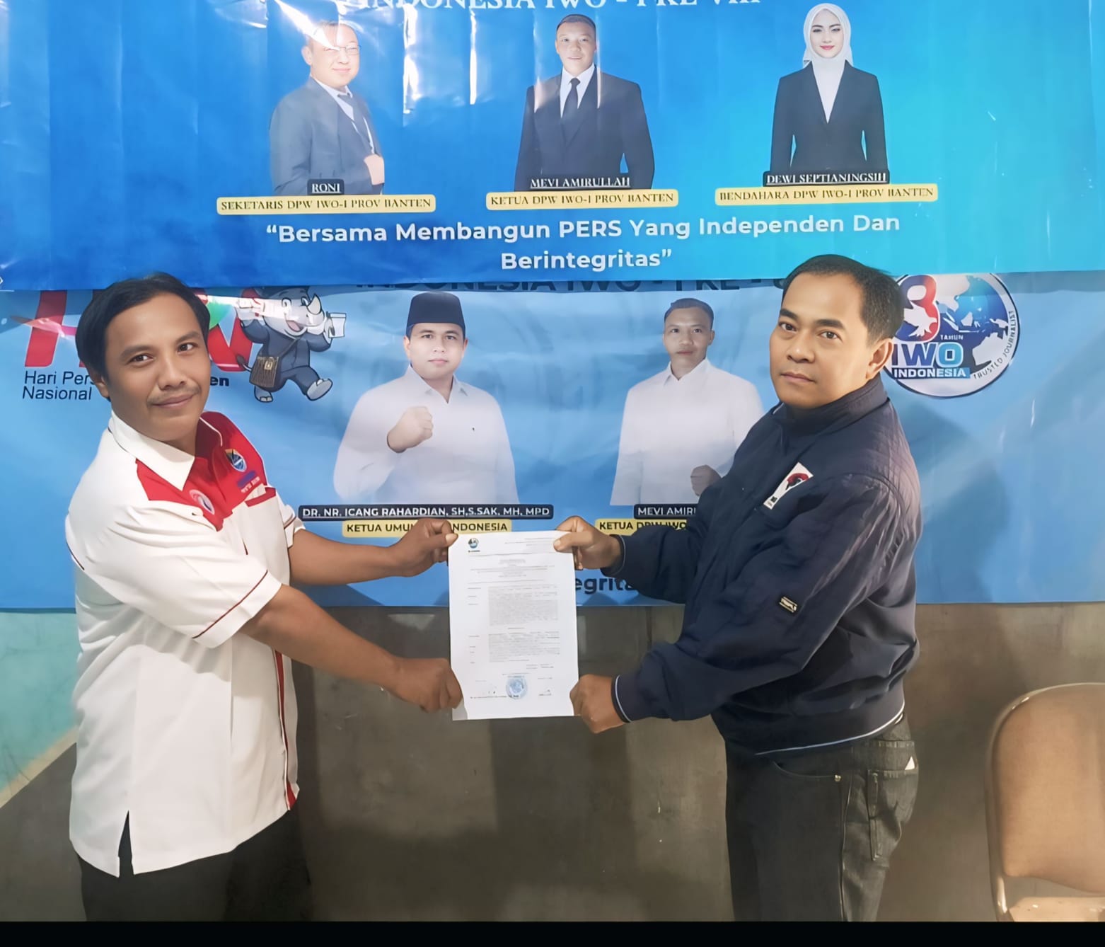 Tidak Ada Dualisme Kepengurusan IWO Indonesia, Kepemimpinan Mevi Amirullah di Banten Sah Diakui DPP