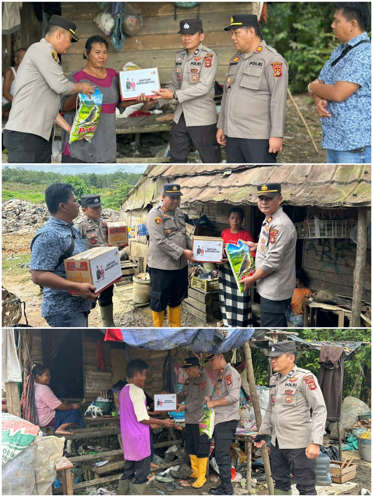 Jum’at Berkah di Lingkungan TPA Talang Ubi, Polres PALI Salurkan Bantuan Sosial untuk Warga Kurang Mampu