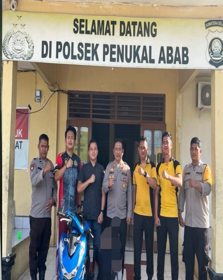 Polsek Penukal Abab Ungkap Kasus Curanmor, Pelaku Berhasil Diamankan Kurang dari Sepekan