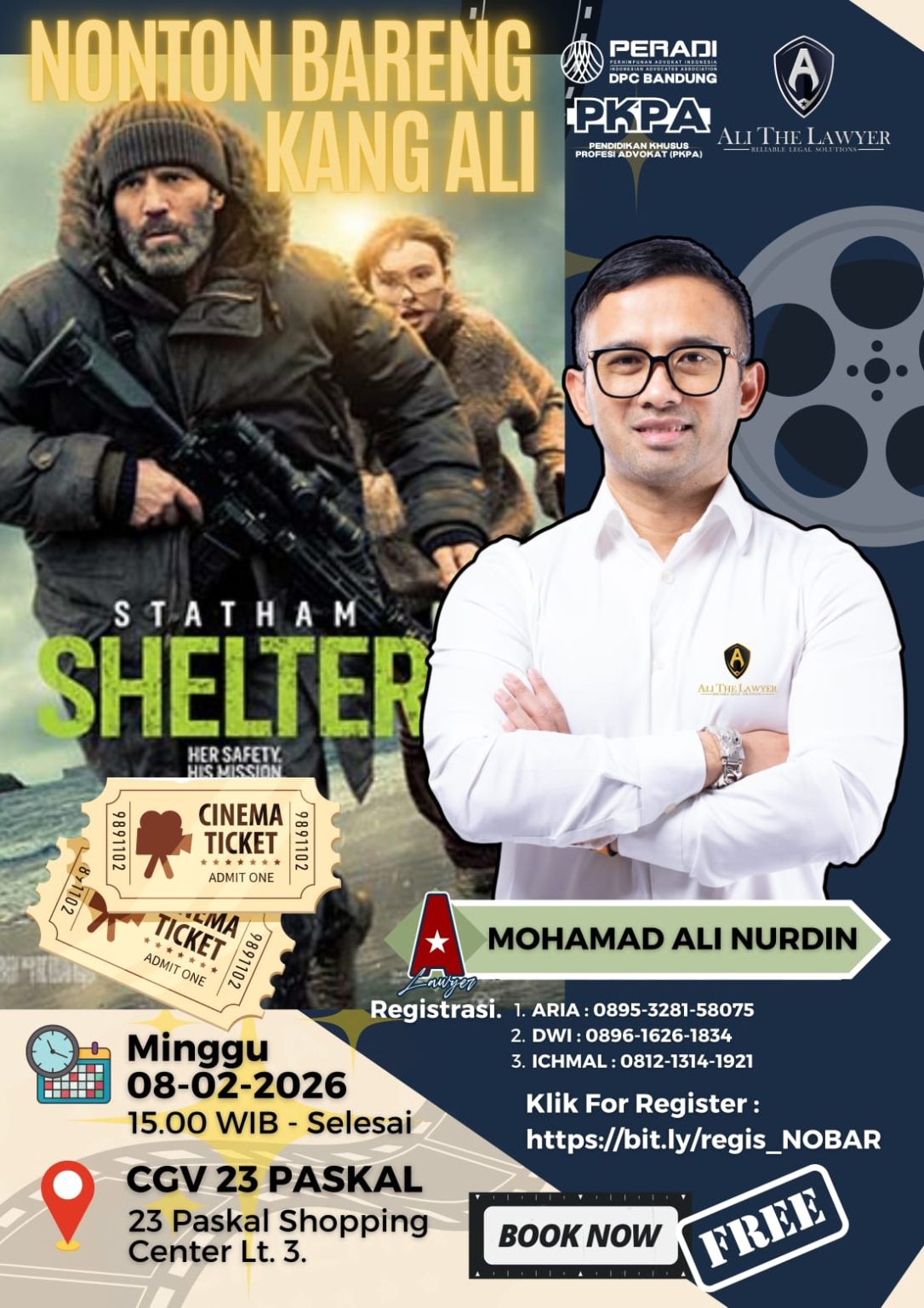 Lewat Nobar Film Shelter, PERADI Kota Bandung Bangun Kebersamaan Tanpa Sekat Formal