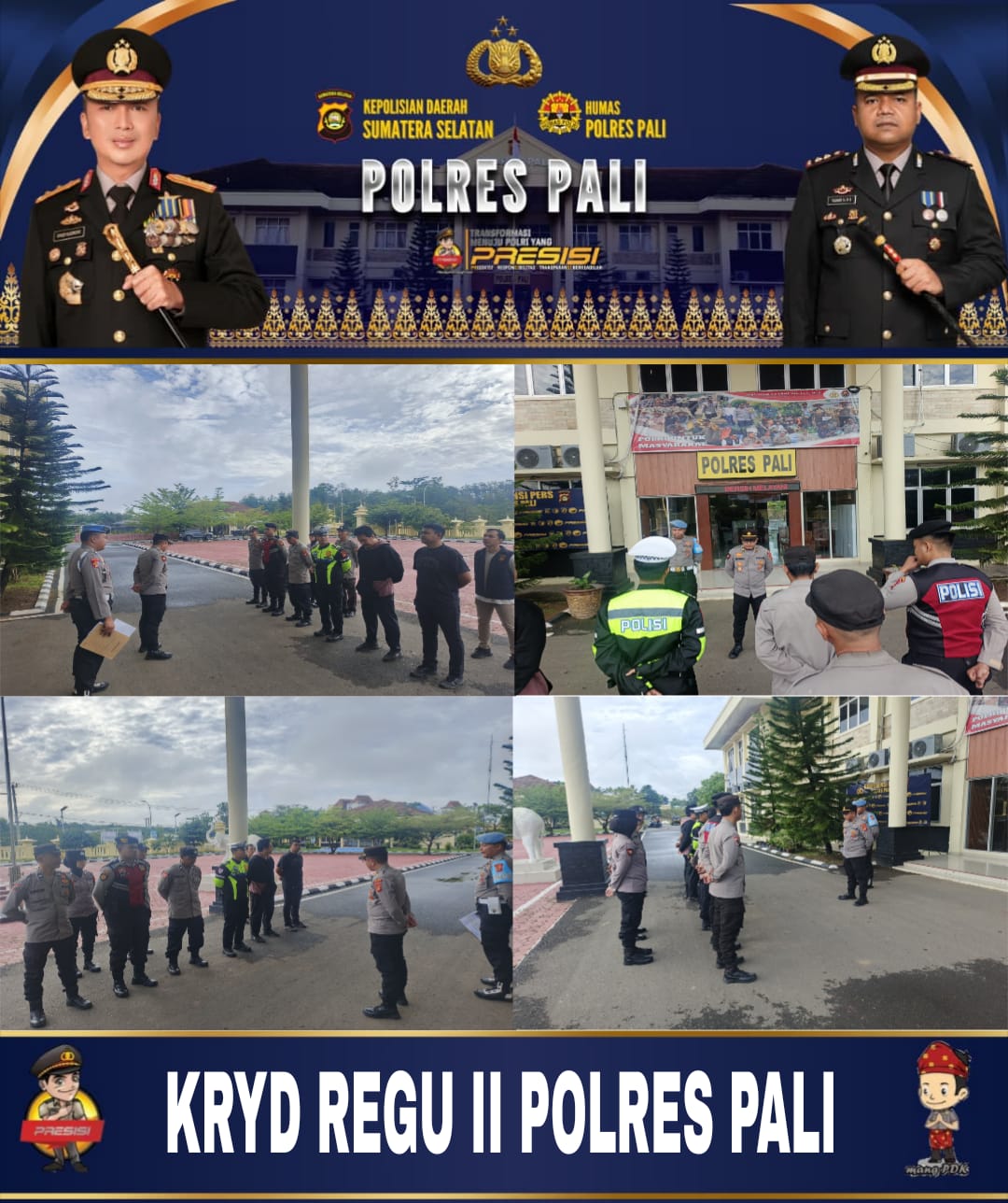 Polres PALI Perkuat Pengamanan Wilayah Lewat KRYD Regu II, Pastikan Situasi Tetap Kondusif