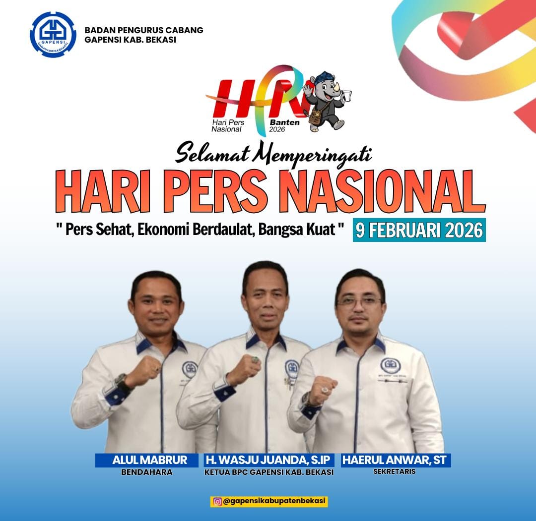 HPN 2026: Ketua BPC Gapensi Kabupaten Bekasi Ajak Insan Pers Berkolaborasi Bangun Daerah