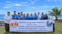IWOI Provinsi Banten Turut Semarakan HPN 2026 Sekaligus Rayakan HUT ke-8 IWOI di Pantai Anyer