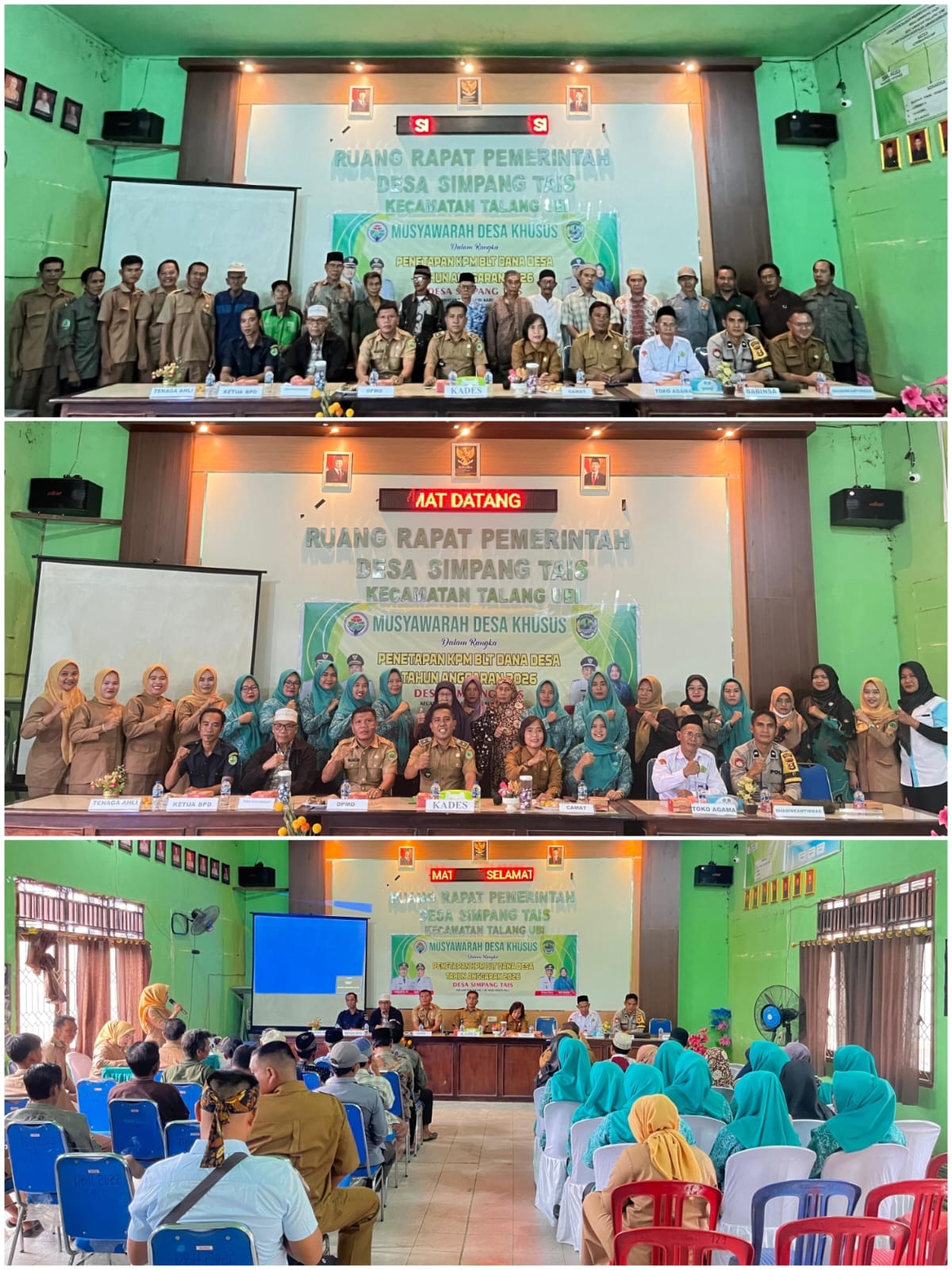 MUSYAWARAH DESA SIMPANG TAIS: POLRI KAWAL TRANSPARANSI PENETAPAN BLT DANA DESA 2026