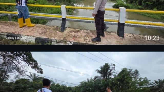 Polsek Talang Ubi Intensifkan Monitoring Debit Sungai Desa Benuang, Situasi Masih Normal