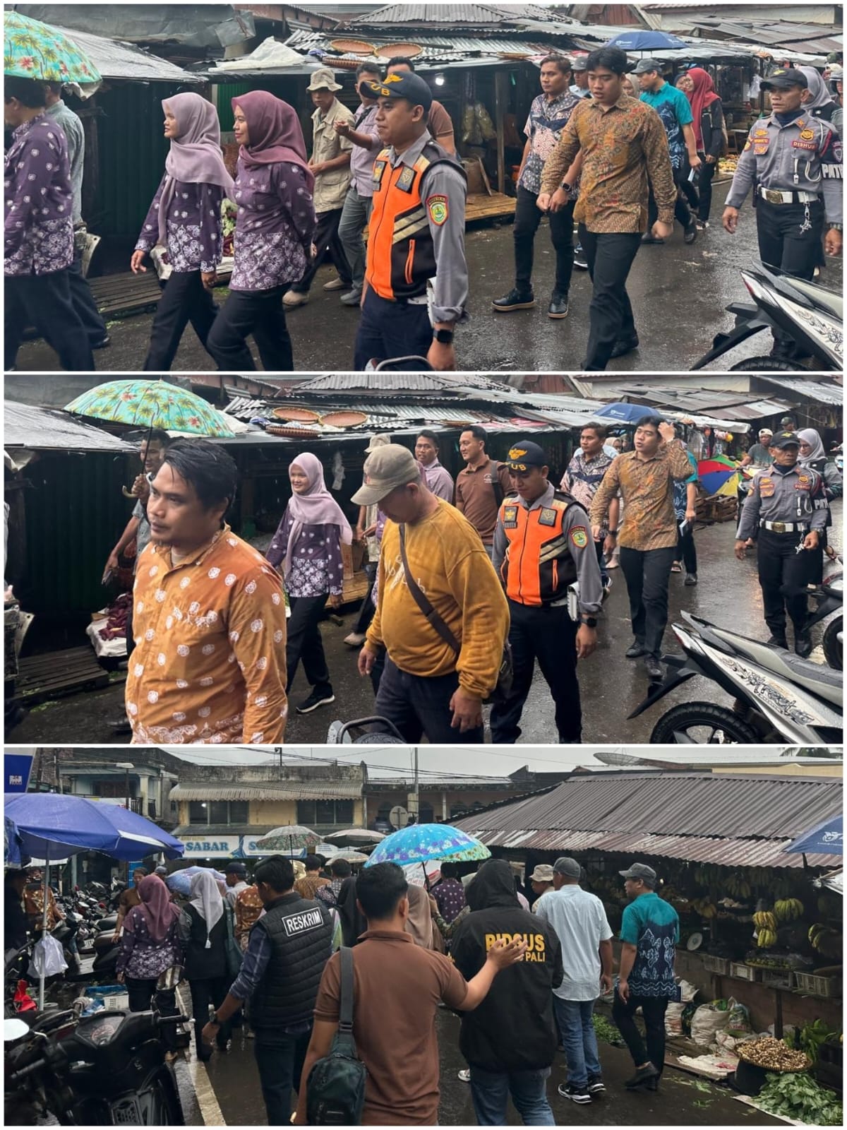 Tim Gabungan Monitoring Harga dan Ketersediaan Bapokting Jelang Ramadan di Pasar Impres Pendopo