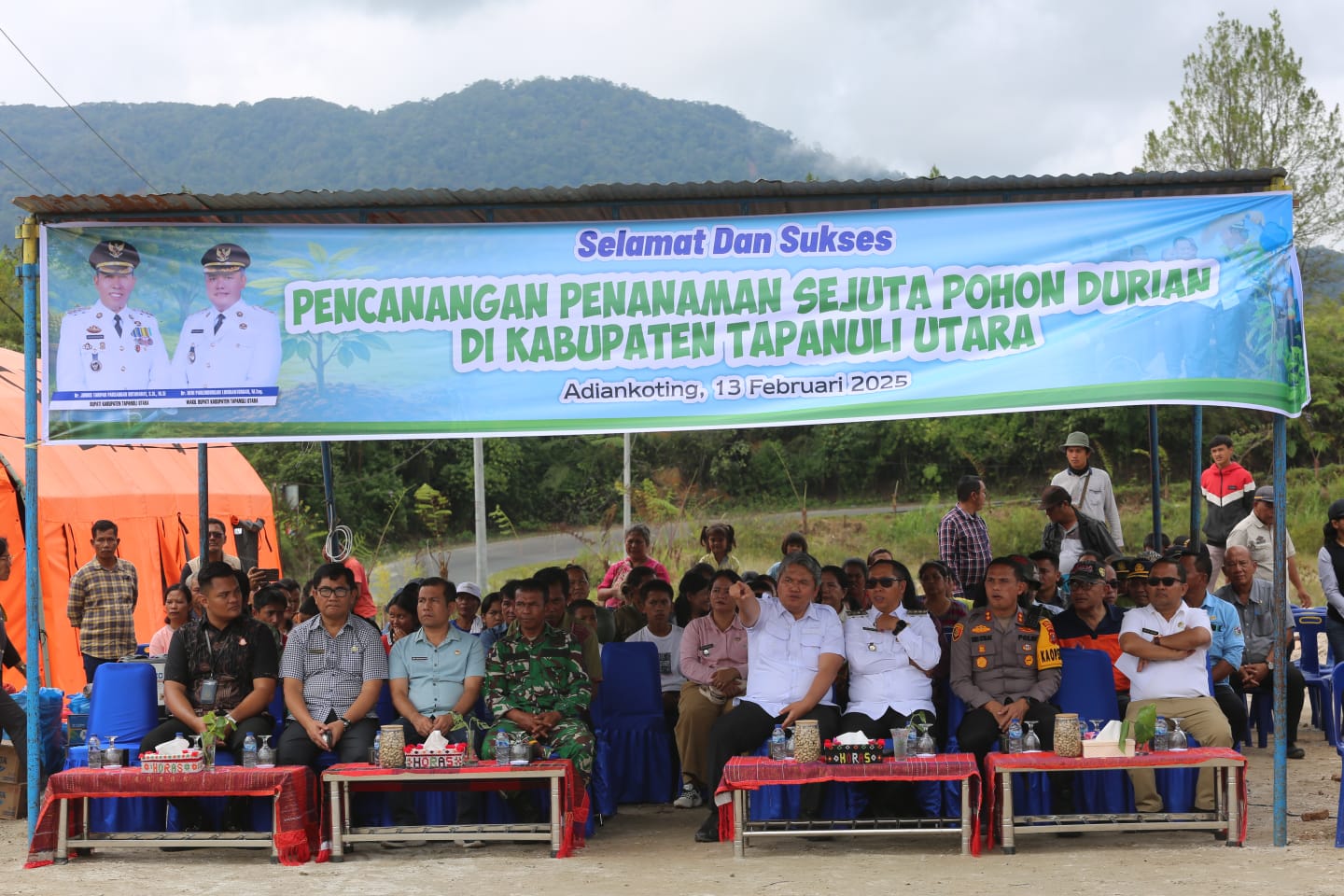 Bupati Tapanuli Utara Canangkan Penanaman Sejuta Pohon Durian Untuk Pemulihan Pascabencana