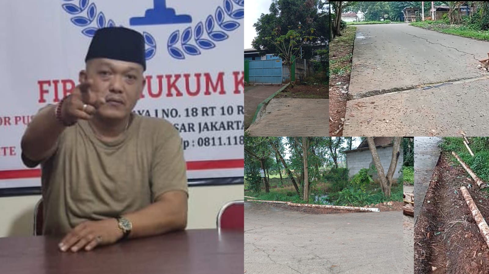 Pengrusakan Jalan Lingkungan di Grand Vista RT 04/08, Tantang Pengelola Buka – bukaan Surat Izin Asli