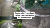 Proyek Kabel Optik PT Indointernet Tbk di Cikarang Timur Amburadul Diduga Tabrak Aturan