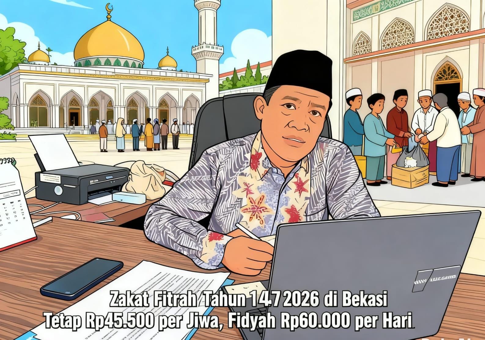 BAZNAS Kabupaten Bekasi Targetkan Rp3 Miliar Zakat Fitrah 2026, Perluas Jangkauan ke Sektor Swasta