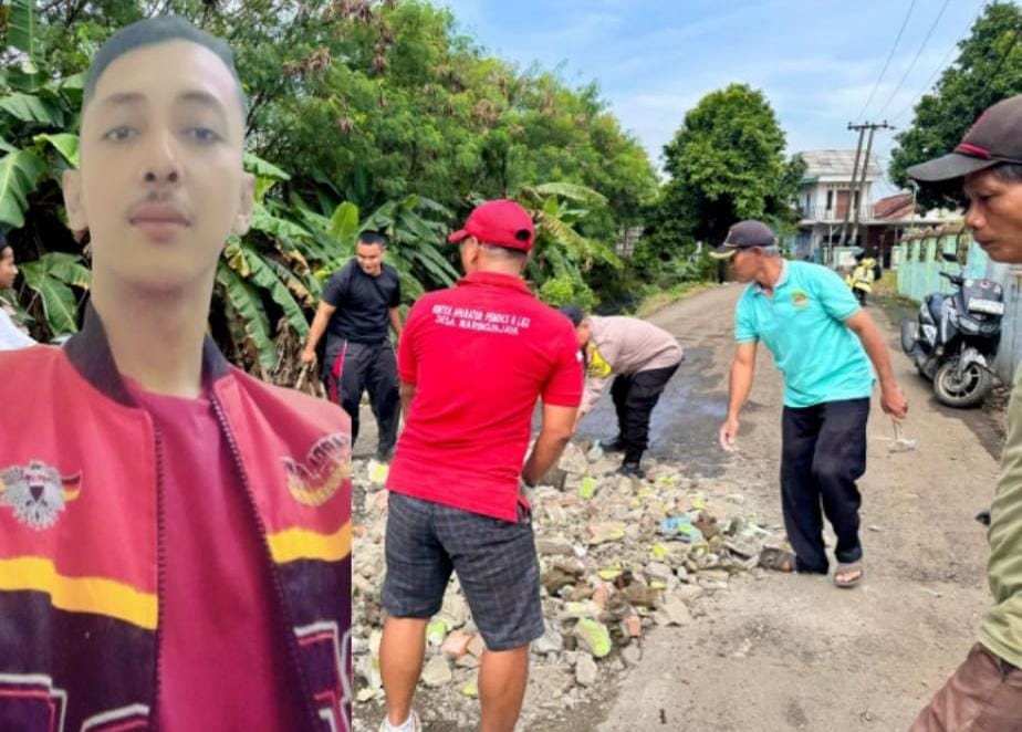 Jalan Rusak!! Pemdes Waringinjaya Turun Tangan, Developer Malah Berpangku Tangan?