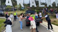 Satlantas Pagaralam Amankan Wisata Tugu Rimau Dempo, Bantu Dorong Mobil Tak Kuat Menanjak di Jalur Curam