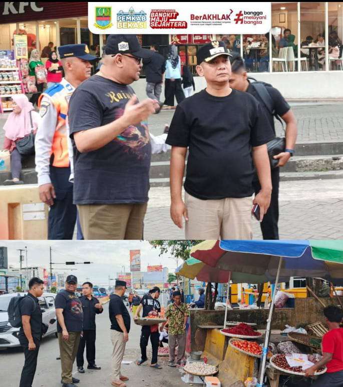 Atasi Kemacetan dan Bau Tak Sedap, Plt. Bupati Bekasi Tertibkan Pedagang Kaki Lima di Kawasan SGC