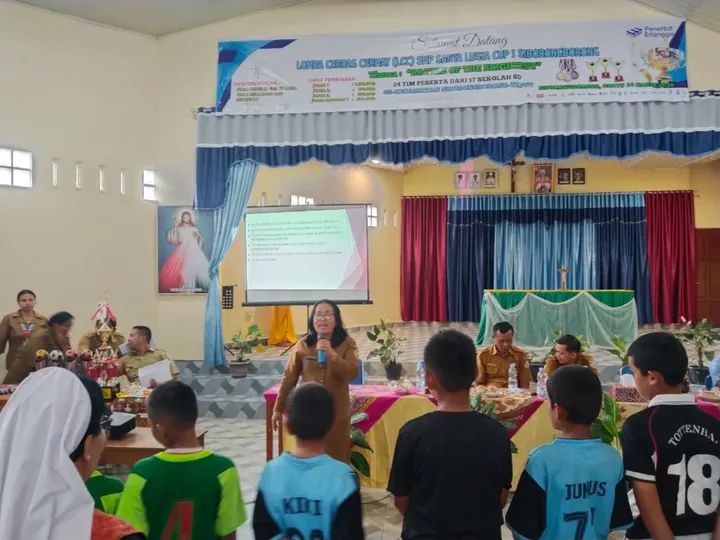Dinas Pendidikan Taput Hadiri Penutupan Santa Lusia Cup Siborongborong