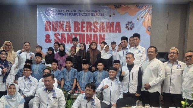 Eratkan Silaturahmi, BPC Gapensi Kabupaten Bekasi Gelar Bukber dan Santunan Anak Yatim
