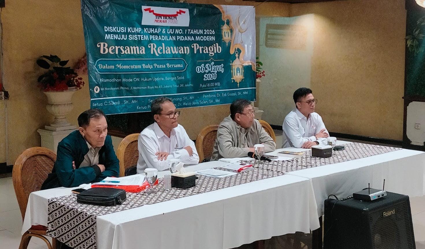 Menuju Peradilan Modern, Tim Hukum Merah Putih & Relawan Pragib Bedah Pembaruan KUHP dan KUHAP