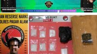 Kasat Res Narkoba Polres Pagar Alam Pimpin Tangkap Pengangguran Disebuah Hotel BB Ganja Dan Sabu Diamankan