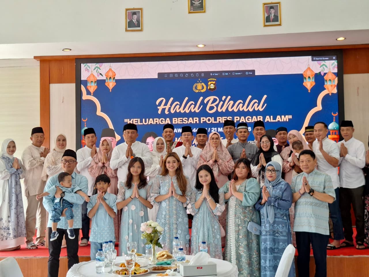Hangatnya Kebersamaan Idul Fitri, Kapolres Pagar Alam Gelar Halal Bihalal Bersama Personel dan Masyarakat