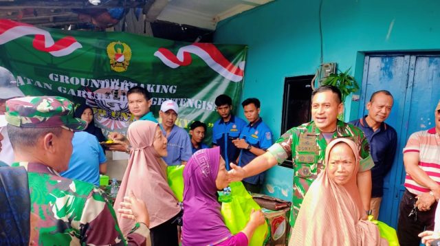 Ground Breaking Jembatan Garuda dan Gentengisasi Kodim 0603/JB Dilaksankan di Kelurahan Kali Anyar