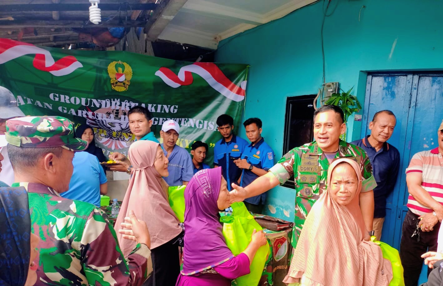 Ground Breaking Jembatan Garuda dan Gentengisasi Kodim 0603/JB Dilaksankan di Kelurahan Kali Anyar