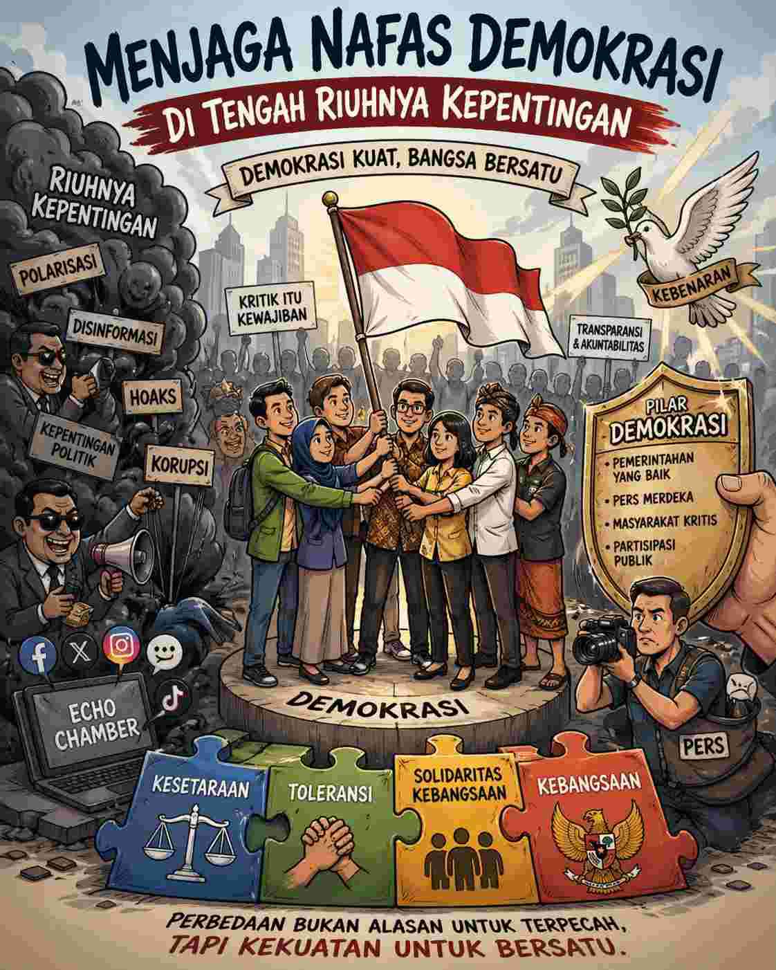 Menjaga Nafas Demokrasi di Tengah Riuhnya Kepentingan