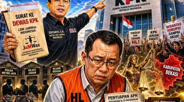 LSM JaMWas akan Surati Dewas KPK untuk Segera Menahan HL pada Kasus Suap Bekasi