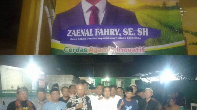 Bawa Misi Perubahan, Zaenal Fahri Resmi Deklarasikan Diri Maju di Pilkades Karang Sambung 2026