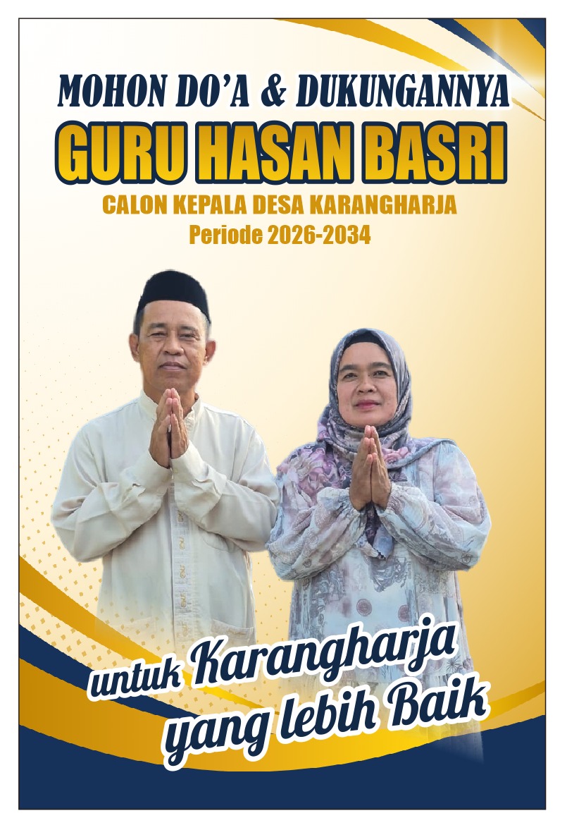 Hasan Basri Siap Maju, di Pilkades Karangharja 2026–2034, Tuntaskan Pembangunan Lebih Baik