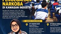 Berantas Narkoba di Lingkungan Industri, Kapolres Metro Bekasi Sambangi Pabrik dan Serikat Buruh
