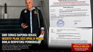 LSM GNRI Somasi Bapenda Kabupaten Bekasi Terkait Insentif Pajak Rp 66,14 Miliar