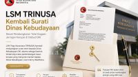LSM TRINUSA Kembali Surati Dinas Kebudayaan DKI, Desak Pembongkaran Total Dugaan Jaringan Korupsi