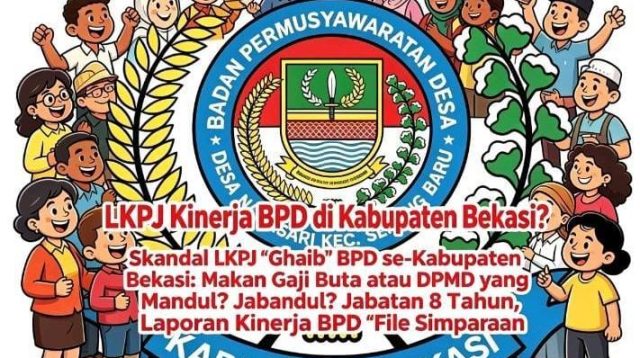 Skandal Transparansi LKPJ Kinerja BPD di Kabupaten Bekasi “Makan Gaji Buta”, DPMD Tutup Mata?