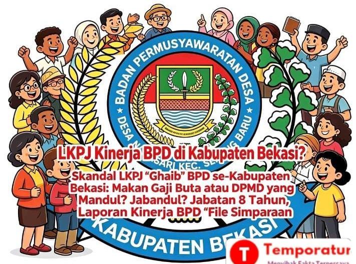 Skandal Transparansi LKPJ Kinerja BPD di Kabupaten Bekasi “Makan Gaji Buta”, DPMD Tutup Mata?