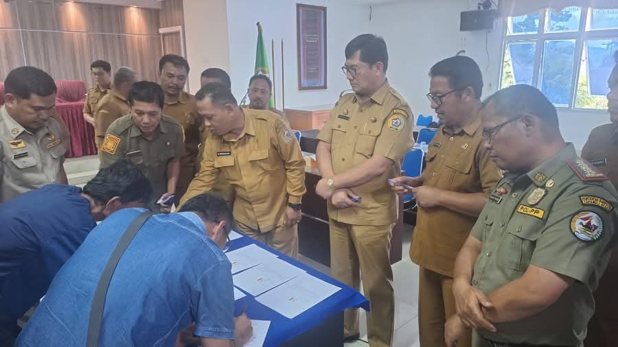 Penertiban Galian C Ilegal di Taput Dimulai, Pengusaha Tambang Teken Komitmen Penutupan