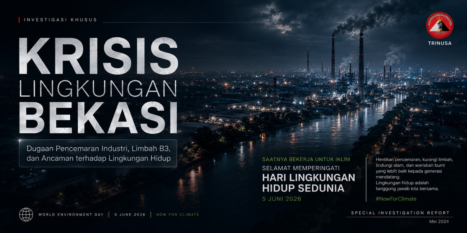 LSM Triga Nusantara Desak Audit Transparan Limbah B3 di Kabupaten Bekasi
