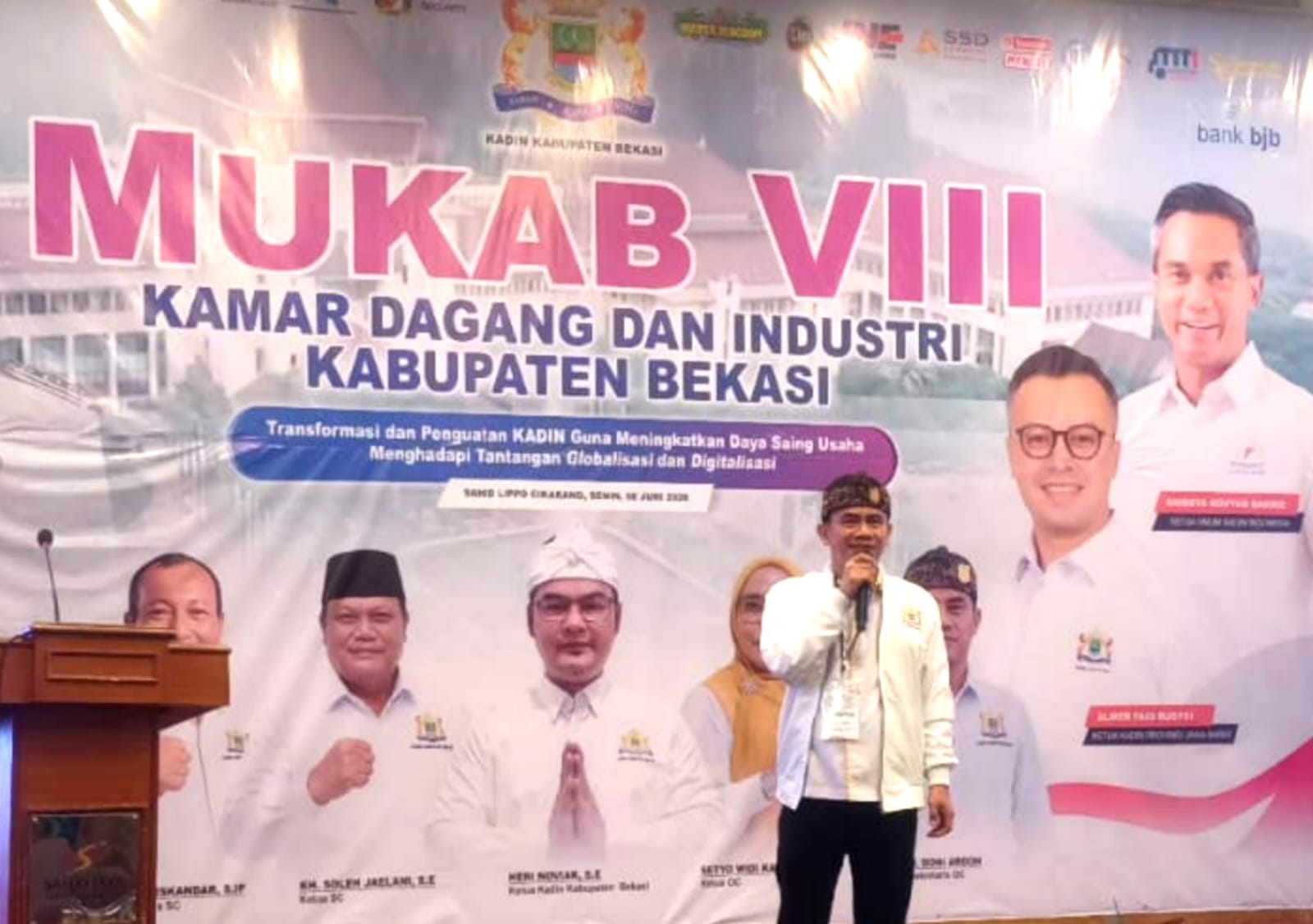 SMSI Kabupaten Bekasi Sukses Mengawal Mukab VIII Kadin Kabupaten Bekasi, Doni Ardon: Selamat Heri Noviar Menjadi Ketua Terpilih Secara Aklamasi