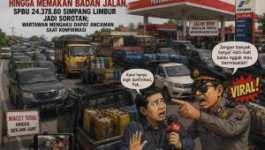 Aroma Mafia BBM di SPBU 24.373.80 Merangin: Jalan Nasional Lumpuh, Oknum Polisi Bentak Wartawan! Aroma Mafia BBM di SPBU 24.373.80 Merangin: Jalan Nasional Lumpuh, Oknum Polisi Bentak Wartawan!