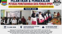 Jaga Validitas Data, 15 Petugas PPDP Desa Sukamakmur Resmi Dilantik dan Diberi Pembekalan