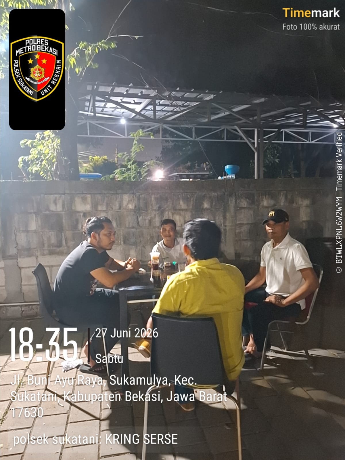 Antisipasi Curanmor Hingga Tawuran, Polsek Sukatani Perkuat Sinergi Keamanan Bareng Warga