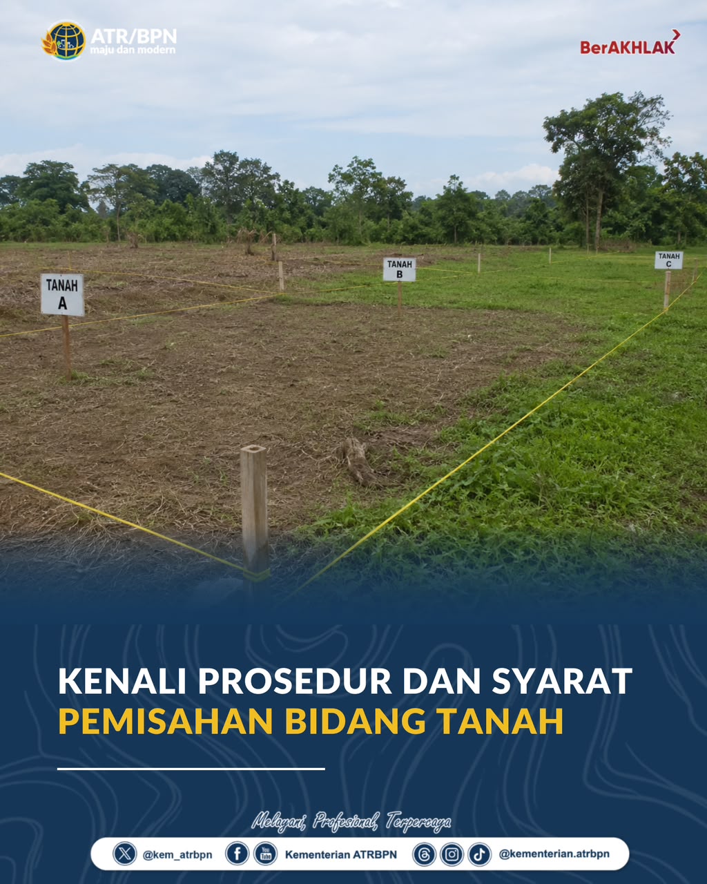 Untuk Masyarakat Urus Sertipikat Tanah, Berikut Prosedur dan Syarat Pemisahan Bidang Tanah