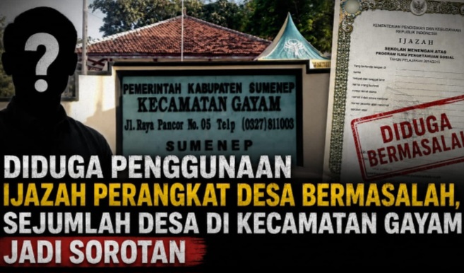 Diduga Penggunaan Ijazah Perangkat Desa Bermasalah, Sejumlah Desa di Kecamatan Gayam Jadi Sorotan