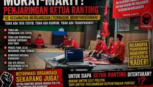 Reformasi Organisasi PDI Perjuangan Mendesak: Penjaringan Ketua Ranting kota Jogjakarta Harus Transparan, Objektif, dan Berkeadilan Reformasi Organisasi PDI Perjuangan Mendesak: Penjaringan Ketua Ranting kota Jogjakarta Harus Transparan, Objektif, dan Berkeadilan