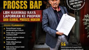 Diduga Rekayasa BAP, LBH Harimau Raya Laporkan Penyidik Polres Metro Bekasi ke Propam